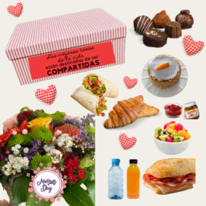 Food-Box para "Mama" con ramo & bombones